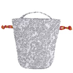 Neon Geometric Pattern Design 2 Drawstring Bucket Bag by dflcprintsclothing