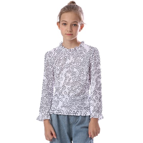 Neon Geometric Pattern Design 2 Kids  Frill Detail Tee by dflcprintsclothing