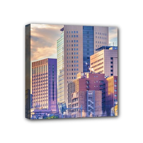 Akihabara Zone Urban Scene Tokyo Japan Mini Canvas 4  X 4  (stretched) by dflcprintsclothing