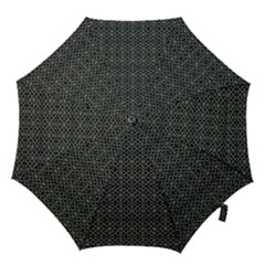 Iron Ornament Grid Pattern Hook Handle Umbrellas (medium) by dflcprintsclothing