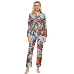 Cookies & Tea Tray  Womens  Long Sleeve Pocket Pajamas Set by Incredible