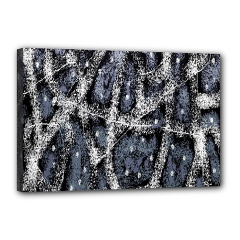 Glithc Grunge Abstract Print Canvas 18  X 12  (stretched) by dflcprintsclothing