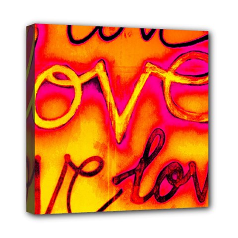  Graffiti Love Mini Canvas 8  X 8  (stretched) by essentialimage365