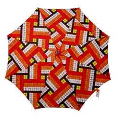 Pop Art Mosaic Hook Handle Umbrellas (large) by essentialimage365
