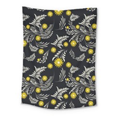 Folk Flowers Art Pattern Floral Abstract Surface Design  Seamless Pattern Medium Tapestry by Eskimos