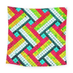 Pop Art Mosaic Square Tapestry (large) by essentialimage365