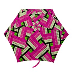Pop Art Mosaic Mini Folding Umbrellas by essentialimage365