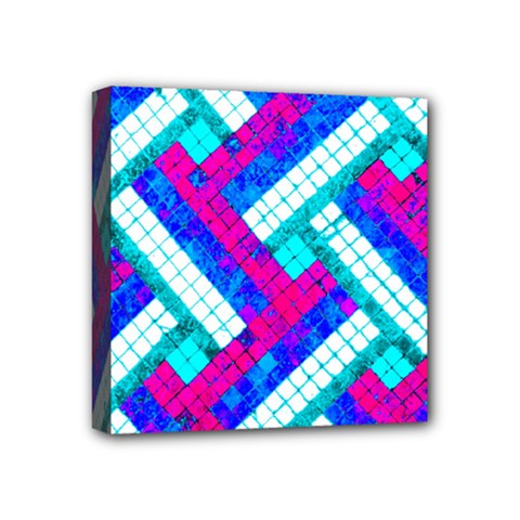 Pop Art Mosaic Mini Canvas 4  X 4  (stretched) by essentialimage365
