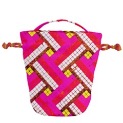 Pop Art Mosaic Drawstring Bucket Bag by essentialimage365