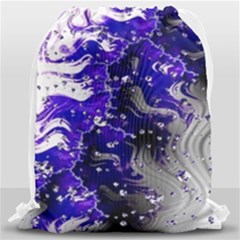 Fractal Lava Drawstring Bag (large) by Sparkle