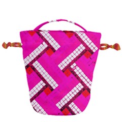 Pop Art Mosaic Drawstring Bucket Bag by essentialimage365