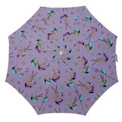 Japanese Ramen Sushi Noodles Rice Bowl Food Pattern Straight Umbrellas by DinzDas