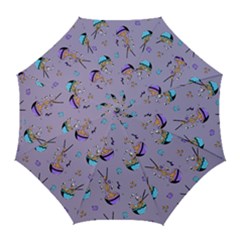 Japanese Ramen Sushi Noodles Rice Bowl Food Pattern Golf Umbrellas by DinzDas