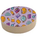Back To School And Schools Out Kids Pattern Wooden Bottle Opener (Round) View1