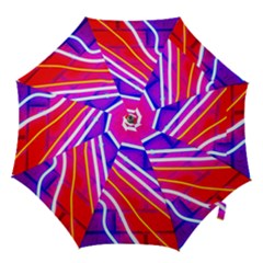 Pop Art Neon Lights Hook Handle Umbrellas (small) by essentialimage365