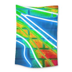 Pop Art Neon Wall Small Tapestry by essentialimage365