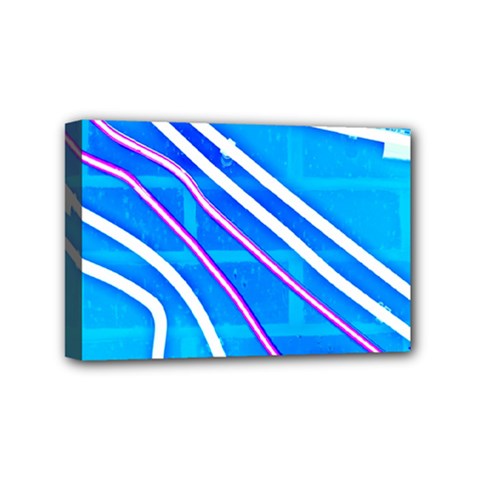 Pop Art Neon Wall Mini Canvas 6  X 4  (stretched) by essentialimage365