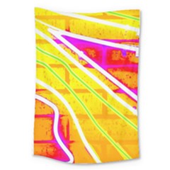 Pop Art Neon Wall Large Tapestry by essentialimage365