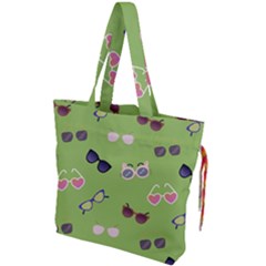 Sunglasses Funny Drawstring Tote Bag by SychEva