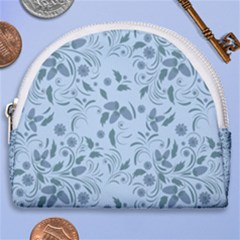 Folk Floral Art Print  Flowers Abstract Art  Poster  Horseshoe Style Canvas Pouch by Eskimos
