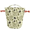 Folk flowers art pattern Floral abstract surface design  Seamless pattern Drawstring Bucket Bag View2