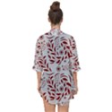 Folk flowers art pattern Floral abstract surface design  Seamless pattern Open Front Chiffon Kimono View2
