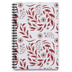 Folk Flowers Art Pattern Floral Abstract Surface Design  Seamless Pattern 5 5  X 8 5  Notebook by Eskimos