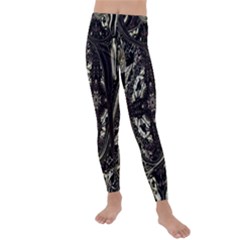 Honey Glazed Cross Kids  Lightweight Velour Leggings by MRNStudios