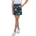 Tropical Autumn Leaves Kids  Tennis Skirt View1