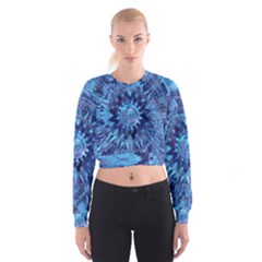 Fuzzball Mandala Cropped Sweatshirt by MRNStudios