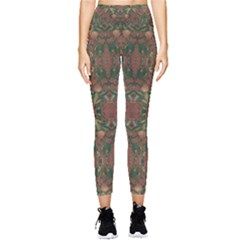 Modern Tropical Motif Print Pocket Leggings  by dflcprintsclothing