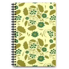 Folk Flowers Art Pattern Floral  5 5  X 8 5  Notebook by Eskimos