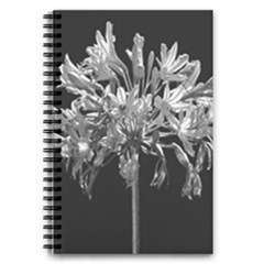 Black And White Lilies Botany Motif Print 5 5  X 8 5  Notebook by dflcprintsclothing