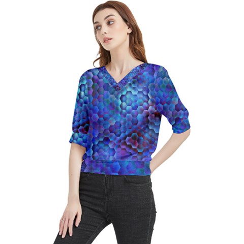 Zzzap! Quarter Sleeve Blouse by MRNStudios