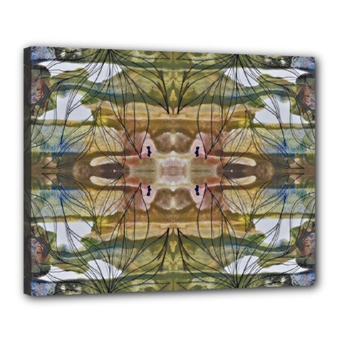 Abstract Symmetry Canvas 20  X 16  (stretched) by kaleidomarblingart