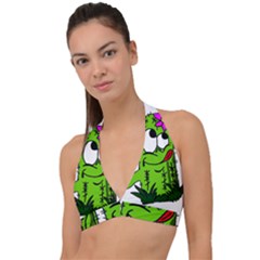 Cactus Halter Plunge Bikini Top by IIPhotographyAndDesigns