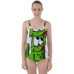 Cactus Twist Front Tankini Set by IIPhotographyAndDesigns