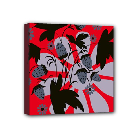 Folk Flowers Art Pattern  Mini Canvas 4  X 4  (stretched) by Eskimos