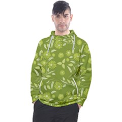Folk Flowers Art Pattern  Men s Pullover Hoodie by Eskimos