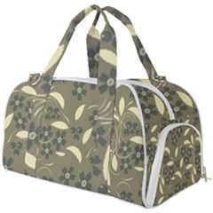 Folk Flowers Art Pattern  Burner Gym Duffel Bag by Eskimos