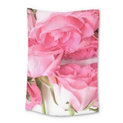 Magenta Bouquet Small Tapestry by kaleidomarblingart