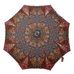 Mixed Media Art Print Hook Handle Umbrellas (medium) by kaleidomarblingart