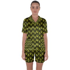 Avocados Satin Short Sleeve Pajamas Set by Sparkle