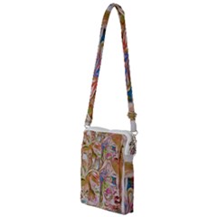 Abstract Marbling Multi Function Travel Bag by kaleidomarblingart