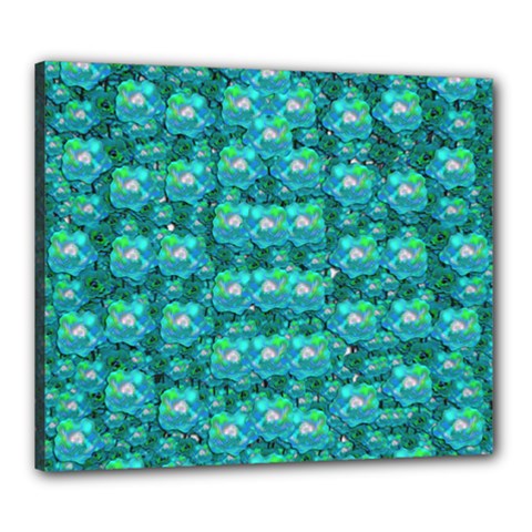 Big Roses In The Forest Canvas 24  X 20  (stretched) by pepitasart