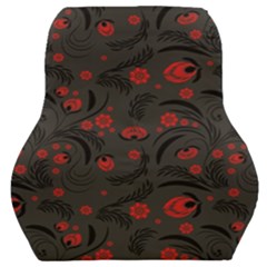 Folk Flowers Pattern Floral Surface Design Car Seat Back Cushion  by Eskimos