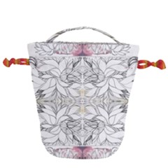 Repeats-modules I Drawstring Bucket Bag by kaleidomarblingart