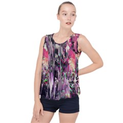 Combat Drops Bubble Hem Chiffon Tank Top by MRNStudios