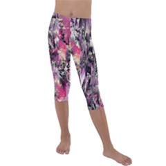Combat Drops Kids  Lightweight Velour Capri Leggings  by MRNStudios