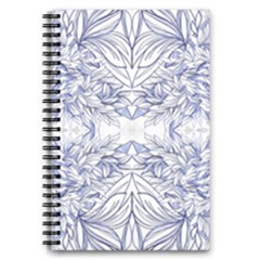 Blue Biro Arabesque  5 5  X 8 5  Notebook by kaleidomarblingart